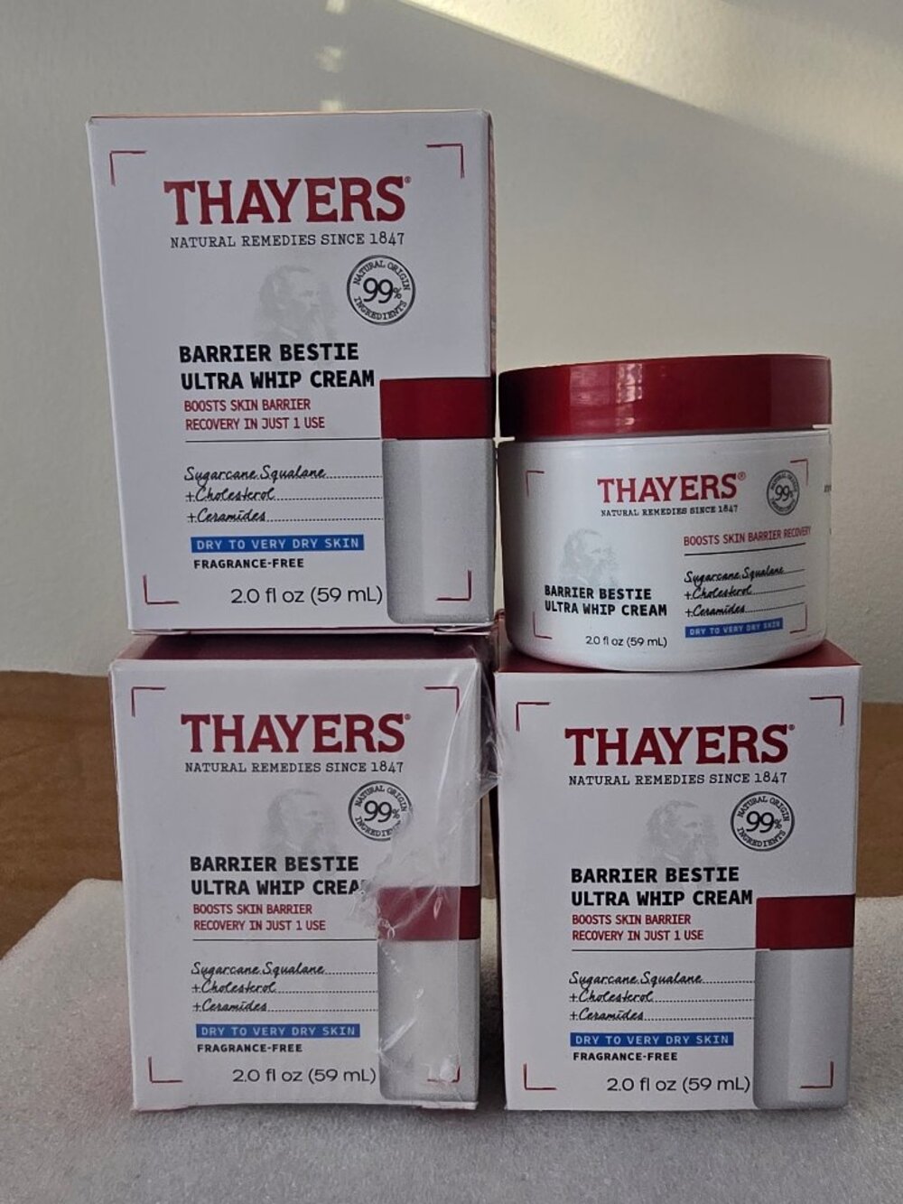 (3) Thayers Barrier Bestie Ultra Whip Cream